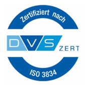 Zertifiziert nach DVSzert ISO 3834