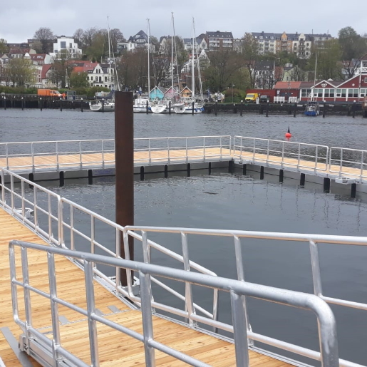Schwimmplattform Flensburg 2021