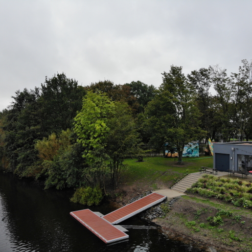 Rudersteg Duisburg 2024 Vogelperspektive